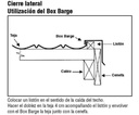 Cierre Lateral IÑAQUI (Cenefa x 2 Mts. = "Box Barge")