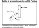 Zinguería Lateral IÑAQUI (X 2 Mts. Largo = "Side Flashing")