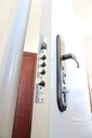 Puerta de Seguridad PREMIUM | Hoja y Media | Doble Vidrio 5mm | 120 cm x 220 cm