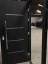Puertas Terranova 70 mm - Negra con Aluminio