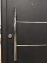 Puertas Terranova 70 mm - Negra con Aluminio