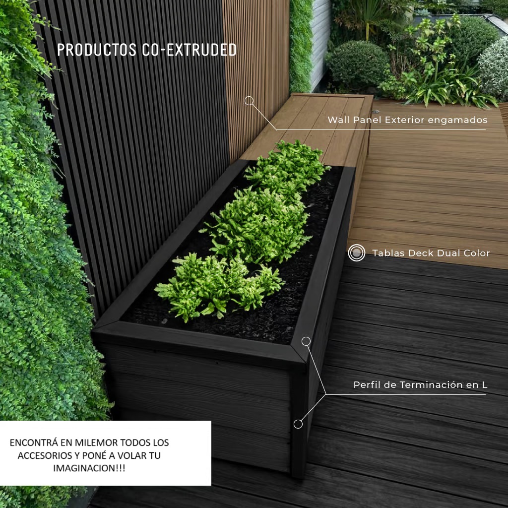 Deck Co-Extruded Dual Color G04 Teak + G07 Charcoal