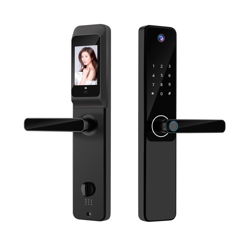 Cerradura Inteligente Camara HD Wifi Huella Código Bt -Smart Lock LK-0085