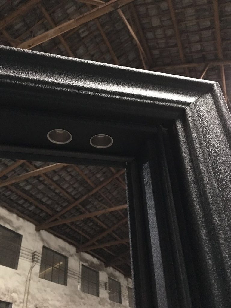 Puertas Terranova 70 mm - Negra con Aluminio