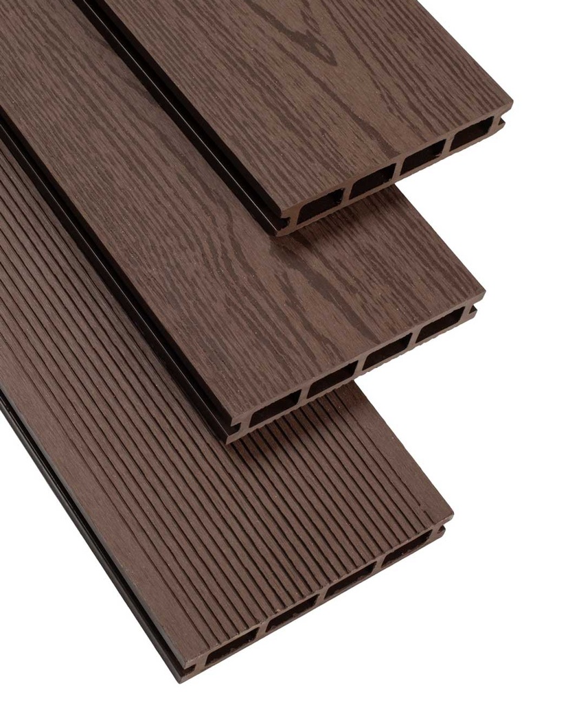 Deck WPC Linea Mile con Alfajias, Clips y Tornillos