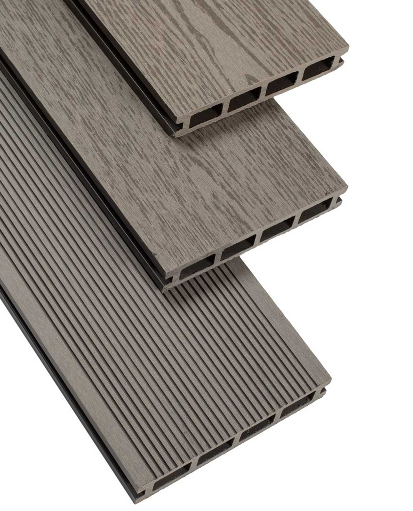 Deck WPC Linea Mile con Alfajias, Clips y Tornillos
