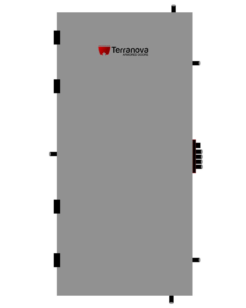Puertas Terranova 65 mm - Simil Madera con barral