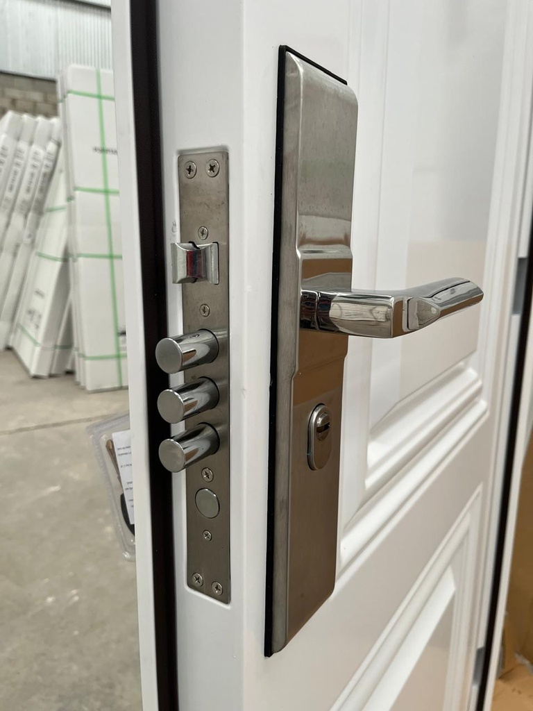 Puerta de Seguridad Premium Blanca 2 tableros 86