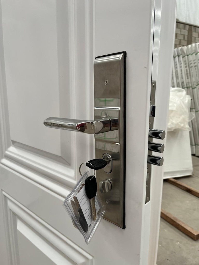 Puerta de Seguridad Premium Blanca 2 tableros 86
