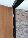 Puertas Terranova 70 mm - Simil Madera con barral Negro