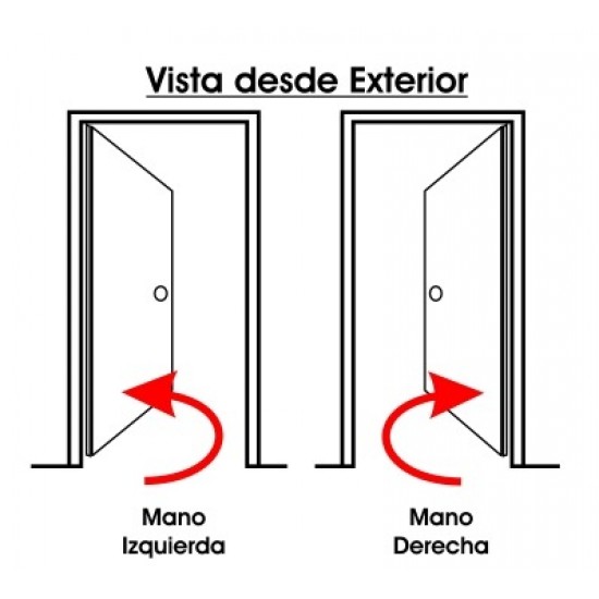 Puertas Terranova 65 mm - Simil Madera con barral