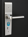 Puerta de Seguridad Premium Cordoba Lisa Negra 86