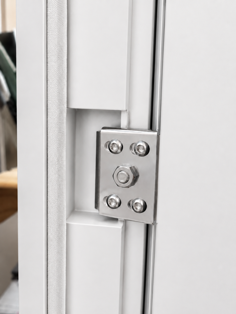 Puerta de Seguridad Premium Rosario Lisa Blanca - 96 x 205 x 70 mm