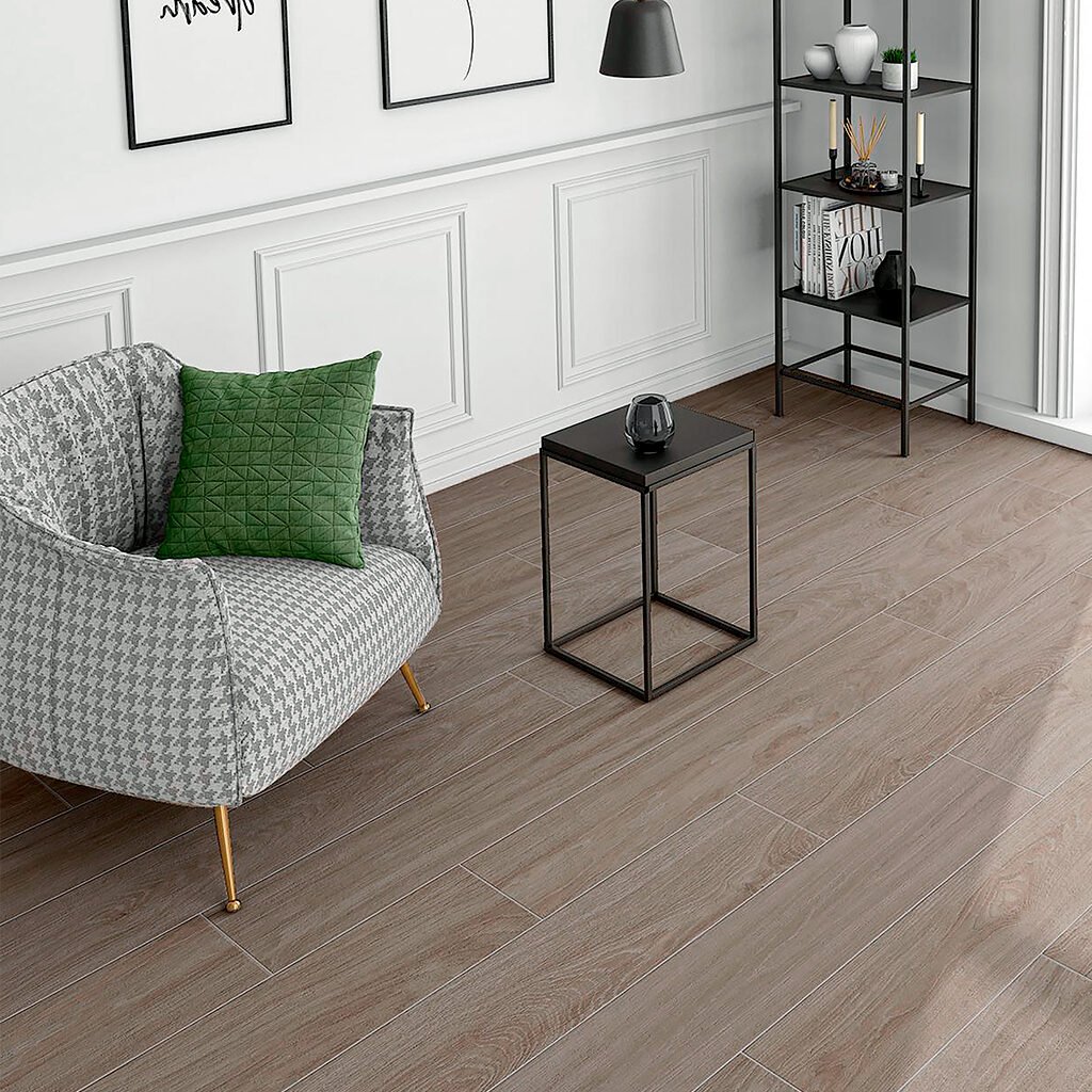 Porcelanato 23 x 120 Acadian Natural/Mocha