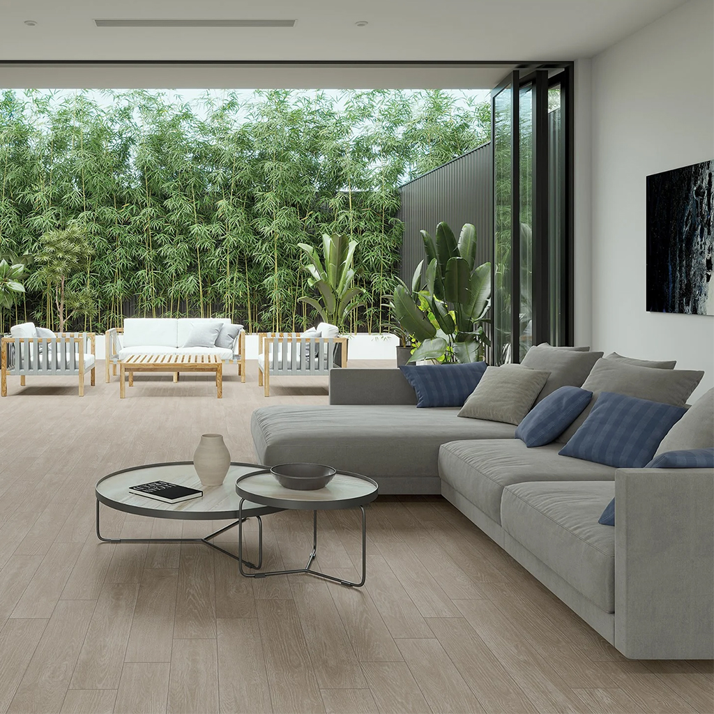 Porcelanato Larix Gris RC Slip-Stop 23cm x 120cm