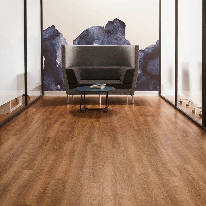 Piso Vinílico SPC Click Amber SP008 5mm con manta