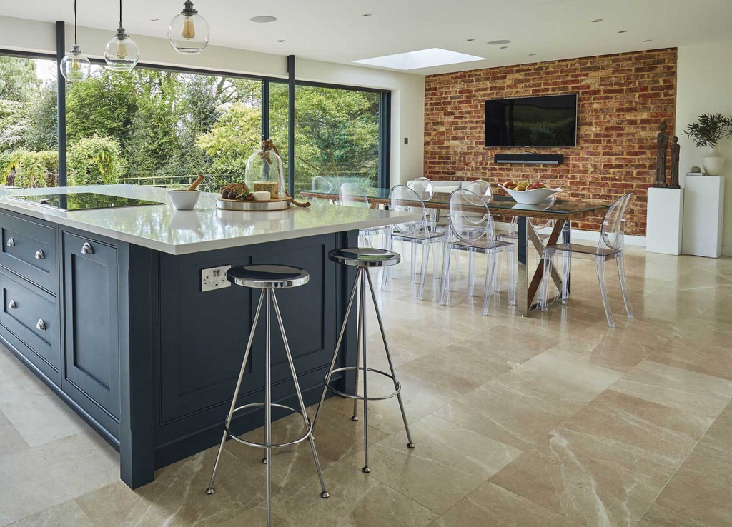 Piso Vinílico SPC 4mm - Línea Stone (Calacatta)