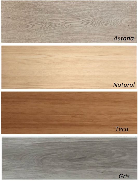 Pisos Vinilicos Linea KM -  5 mm de espesor (4 mm  + 1 mm de manta Ixpe)