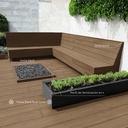 Deck Co-Extruded Dual Color G04 Teak + G07 Charcoal
