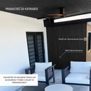 Perfil de Terminación End Revestimiento Exterior Co-Extruded G07 Charcoal