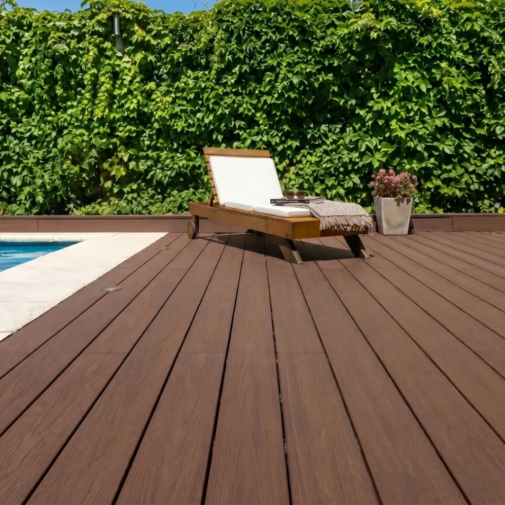 Deck WPC Co-Extruded Línea Mile con Alfajias, Clips y Tornillos M2: 87.900$