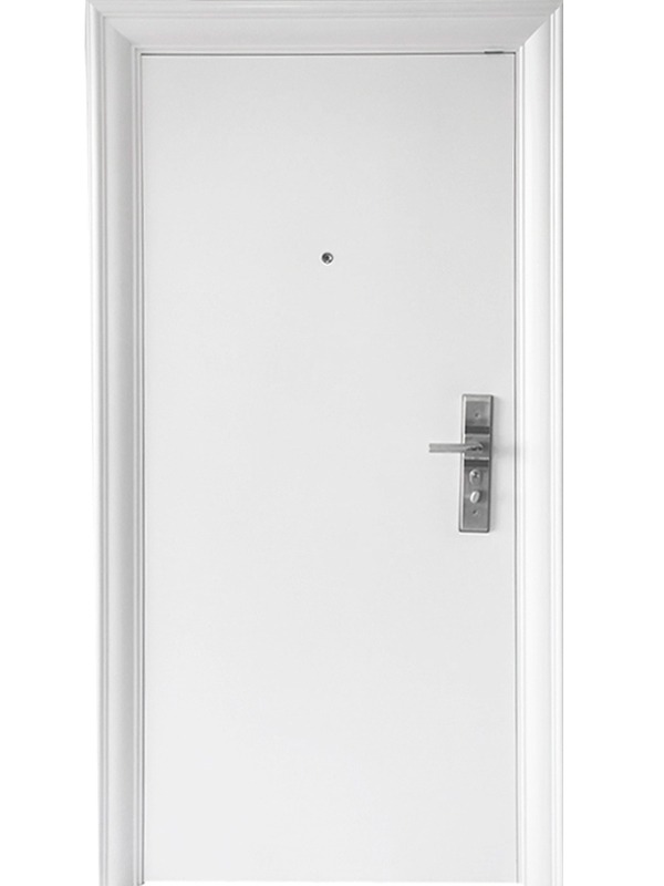Puerta de Seguridad Premium Rosario Lisa Blanca - 96 x 205 x 70 mm