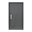 Puerta de Seguridad Premium Zona Sur Lisa Negra - 96 x 205 x 70 mm