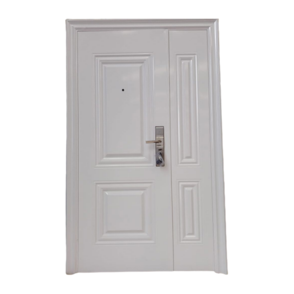 Puerta de Seguridad Premium Colonia  Hoja y Media 120 x 205 x 70 mm - Blanco (Derecha)
