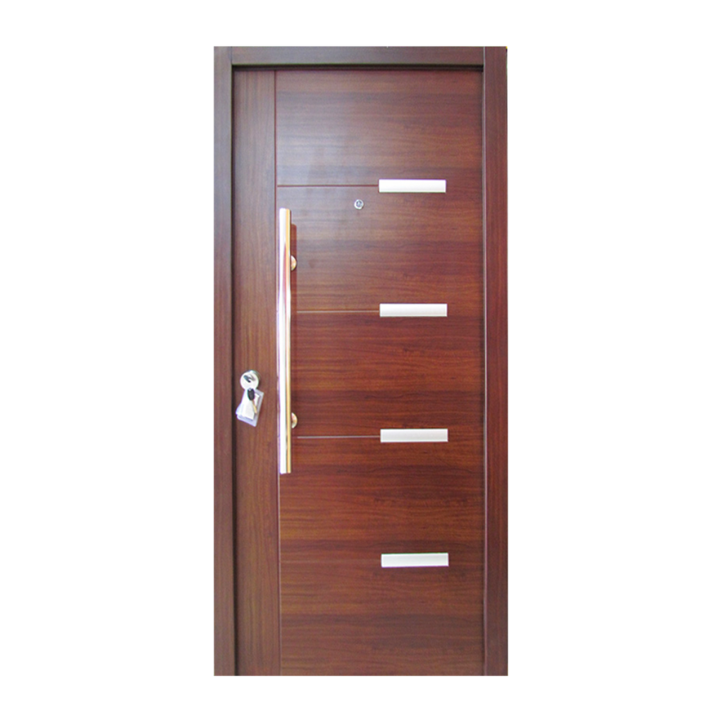 Puerta de Seguridad Premium Zona Norte c/ Barral de Acero 96 x 205 x 70 mm - Roble (Derecha)