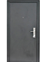 Puerta de Seguridad Premium Palermo Lisa Negra - 100 x 205 x 70 mm