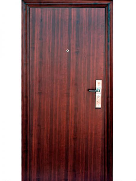 Puerta de Seguridad Premium Almagro Lisa Tabaco - 100 x 205 x 70 mm