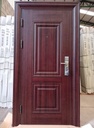 Puerta de Seguridad Premium Finlandia Tabaco - 2 Paneles 96 x 205 x 90 mm