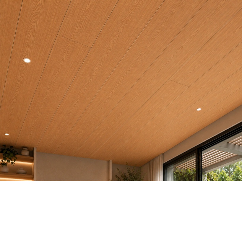 Cielorraso de PVC Linea KM - Cerezo/Duna/Nube