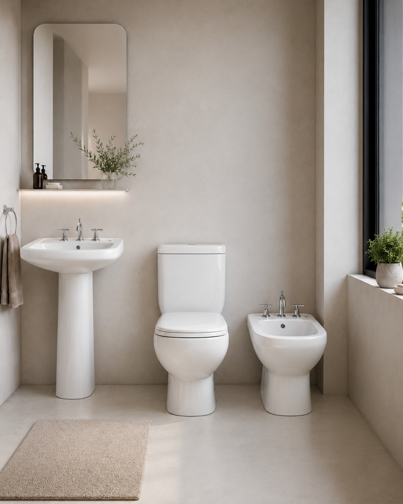 Bidet Modelo BR Monocomando o 3 Agujeros- Linea Emilia