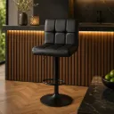 Banqueta Taburete - Regulable - Eco-cuero acolchonado