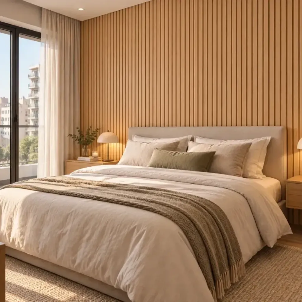 [WPFNAT] Revestimiento Interior - Wall Panel Varillado Flat WPC -  Linea Mile (Natural (4))