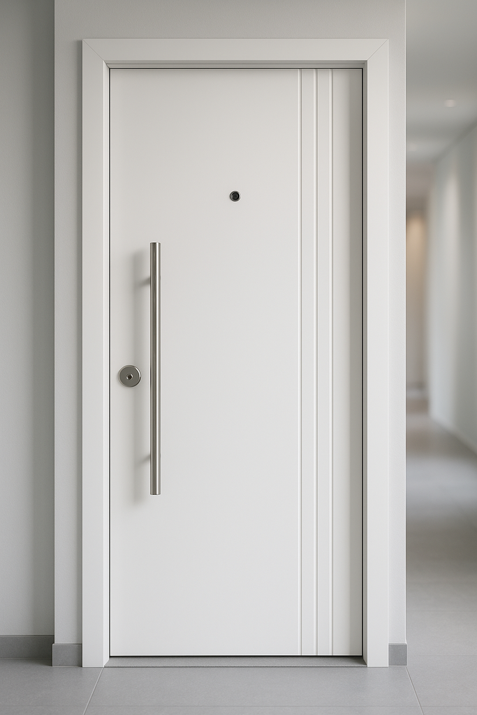 Puertas Terranova 70 mm - Negra/Blanca con Barral