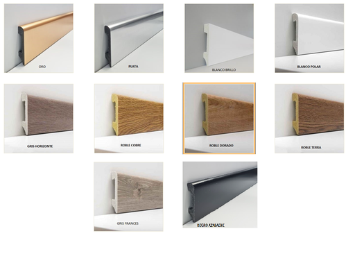 [ACC042] Zócalo Top Round PVC 75mm