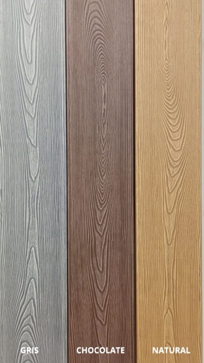 Deck WPC Linea KM con Alfajias, Clips y Tornillos