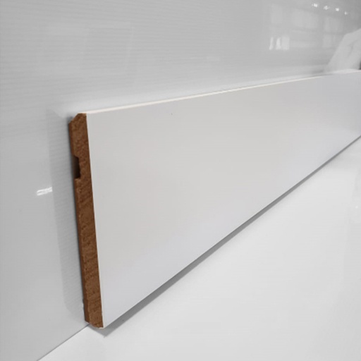 Zócalo de Melamina Curve Blanco 95 12mm x 95mm x 2600mm