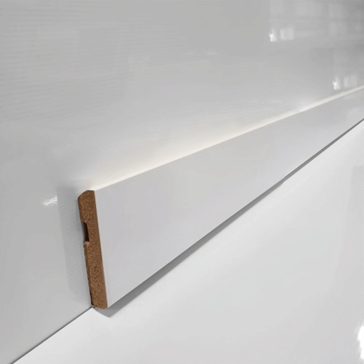 Caja Zócalo de Melamina Curve Blanco 56 9mm x 56mm x 2600mm x 6 unidades