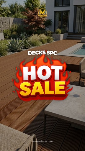Deck WPC Linea Mile con Alfajias, Clips y Tornillo M2: 75.000$