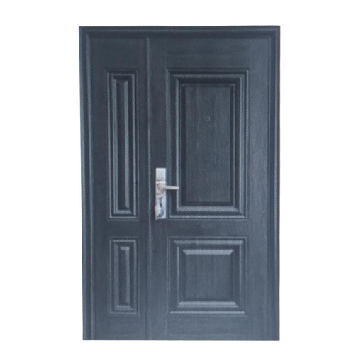 Puerta de Seguridad Premium Carmelo  Hoja y Media 120 x 205 x 70 mm - Negro