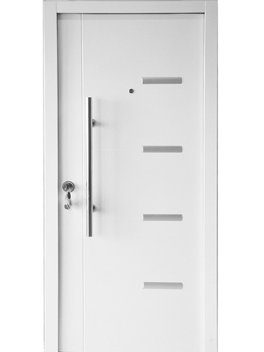 Puerta de Seguridad Premium  Londres c/ Barral de Acero 96 x 205 x 70 mm - Blanco