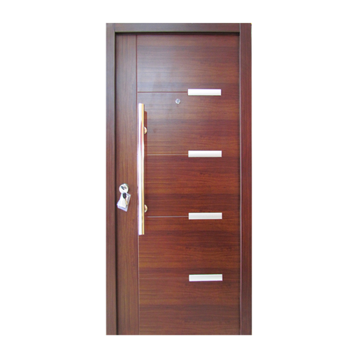 Puerta de Seguridad Premium Zona Norte c/ Barral de Acero 96 x 205 x 70 mm - Roble