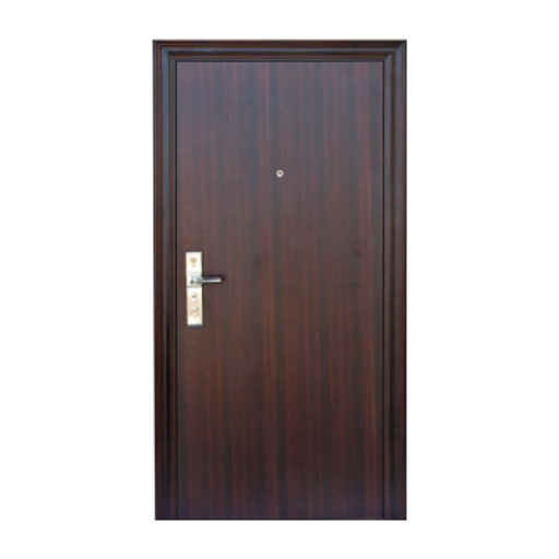 Puerta de Seguridad Premium Noruega Lisa Tabaco 96 x 205 x 90 mm