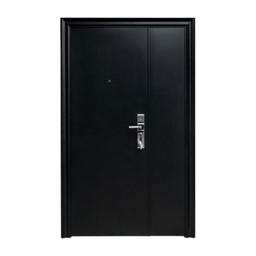 Puerta de Seguridad Premium Montevideo  Lisa Hoja y Media 120 x 205 x 70 mm - Negro