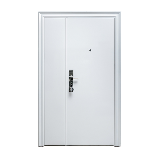 Puerta de Seguridad Premium Punta del Este  Lisa Hoja y Media 120 x 205 x 70 mm - Blanca