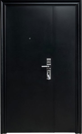 Puerta de Seguridad Premium Barcelona  Lisa Hoja y Media 120 x 205 x 90 mm - Negro