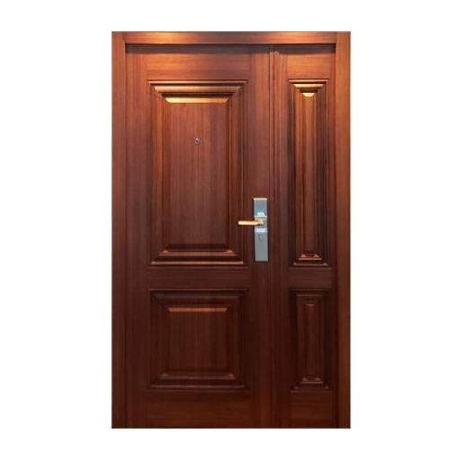 Puerta de Seguridad Premium Dubai  Hoja y Media 120 x 205 x 90 mm - Roble